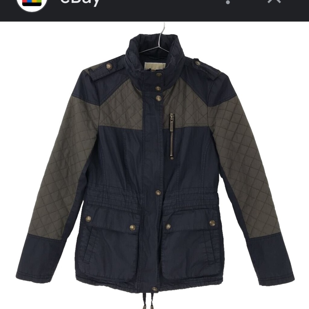 Michael Kors Black and Gray Utility Jacket